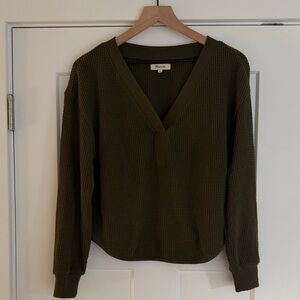 Madewell Brushed Waffle V-Neck T-Shirt